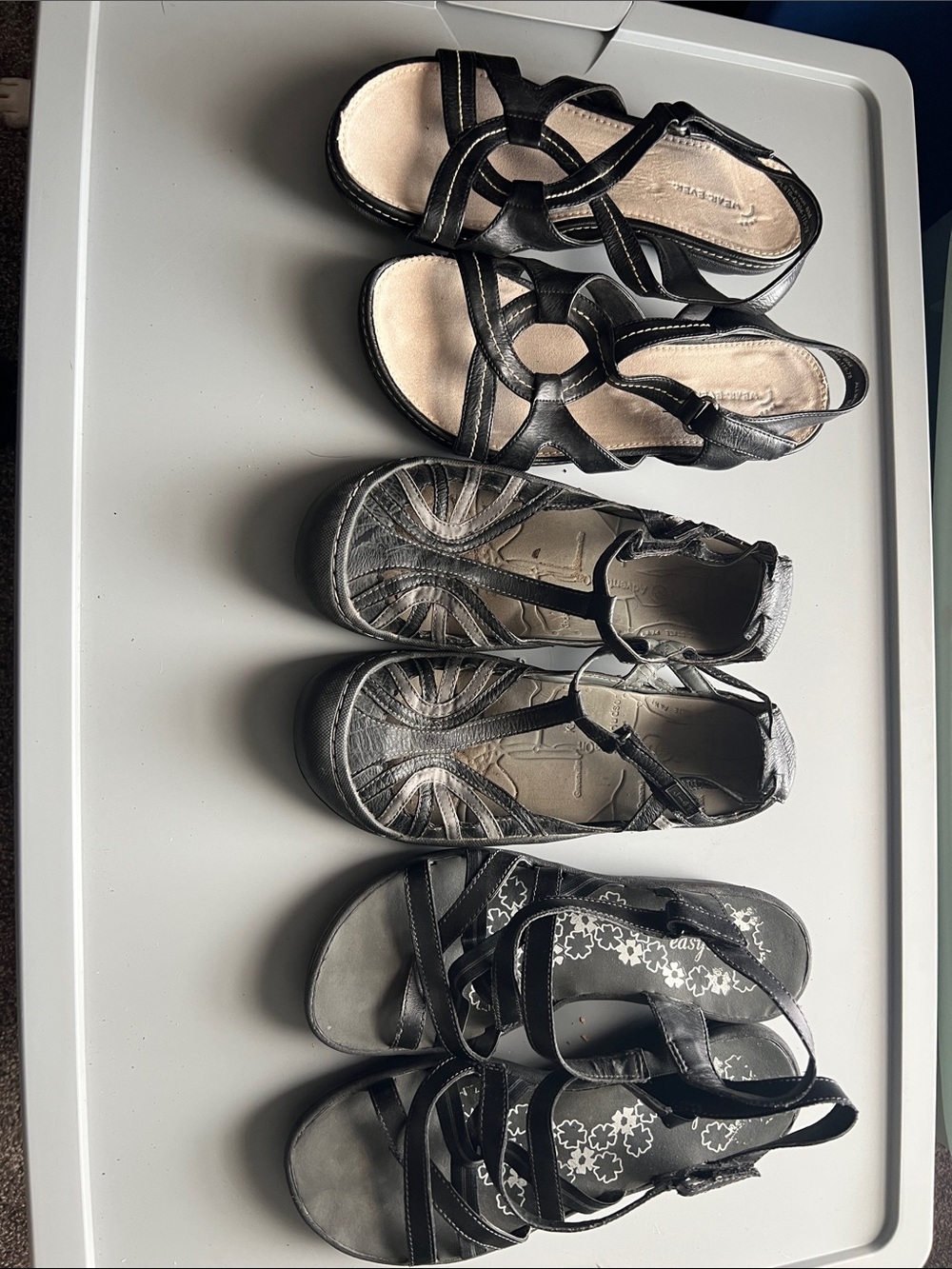 Woman’s Black Sandals and Closed-Toe Shoes - Multipack